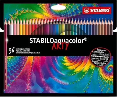 STABILO - Lápiz de color acuarelable - STABILOaquacolor - ARTY - Estuche de 36