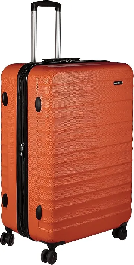 Amazon Basics Maleta Rígida Grande Extensible Naranja Quemado