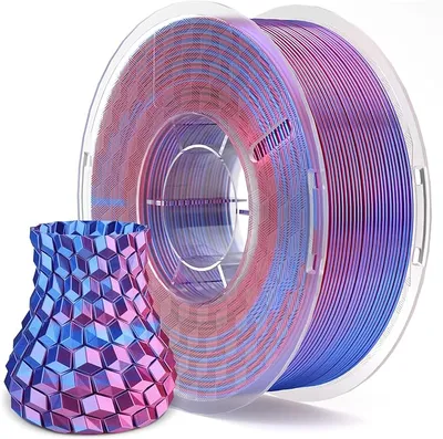 ELEGOO Filamento PLA 1.75 1KG Doble Color Azul y Morado de Seda