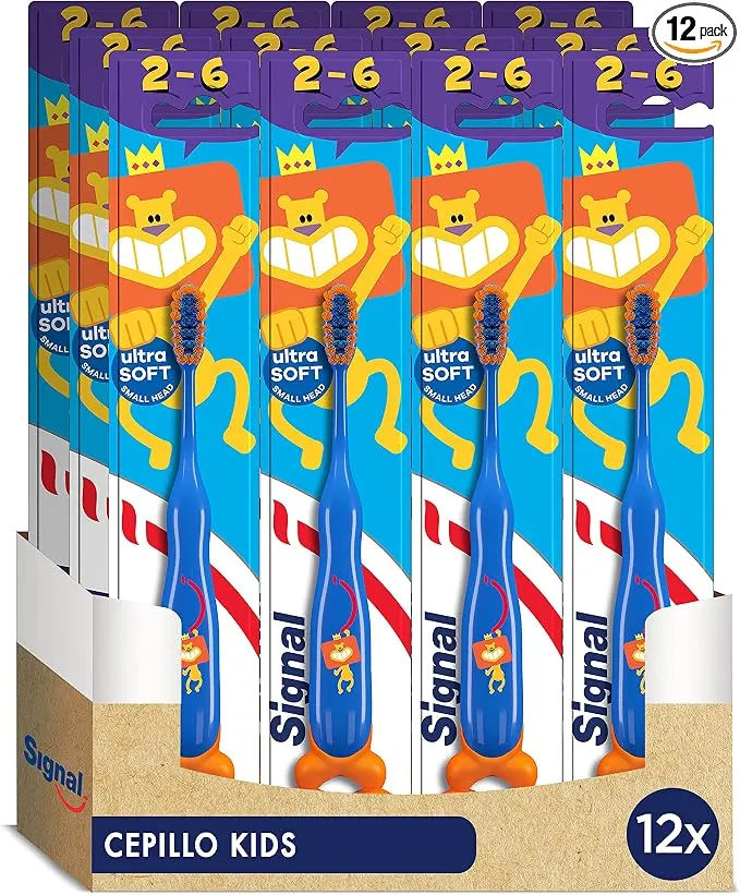 Signal Kids Cepillo Dientes para Niños - Pack de 12 unidades