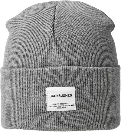 Gorro JACK&JONES Hombre U Gris claro 12150627 JACLONG KNIT BEANIE NOOS