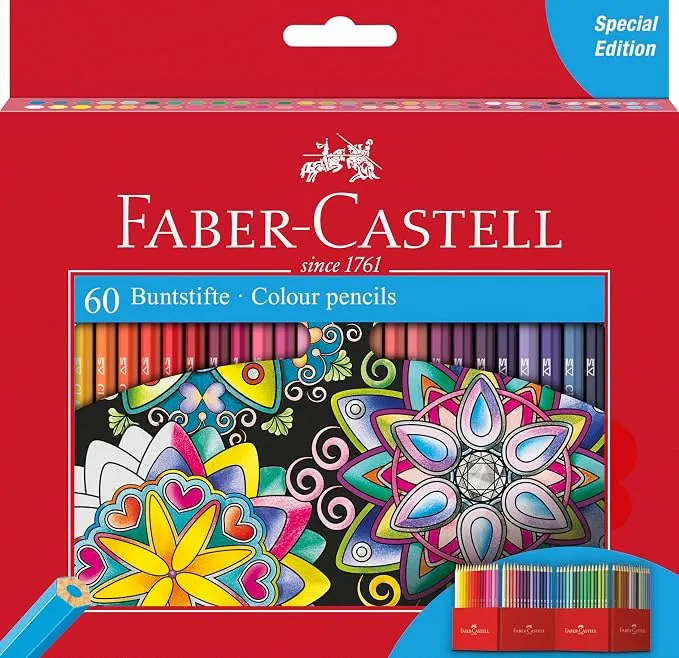 Faber-Castell Set de Lápices de Colores Castle, 60 Piezas