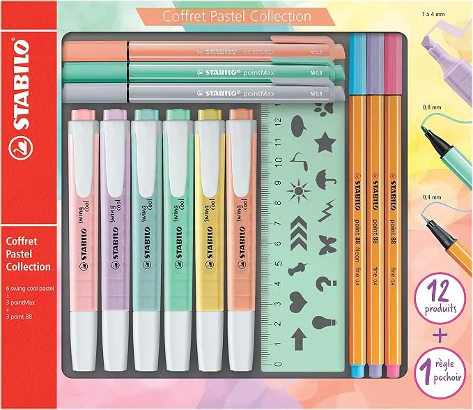 STABILO Estuche Mixto de Material Escolar
