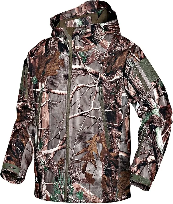 Chaqueta Táctica Softshell Kelmon para Hombre - Impermeable y Cálida