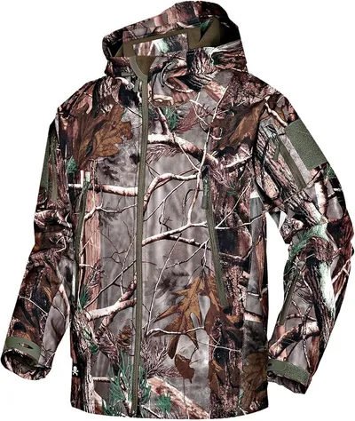Chaqueta Táctica Softshell Kelmon para Hombre - Impermeable y Cálida