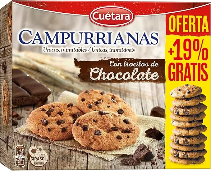 GALLETAS CAMPURRIANAS PEPITAS CHOCOLATE