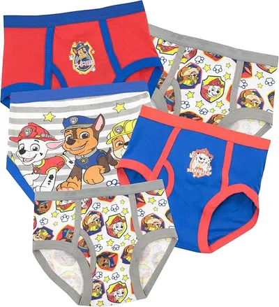 Paw Patrol Ropa Interior para niños La Patrulla Canina - Paquete de 5-2 a 3 Años