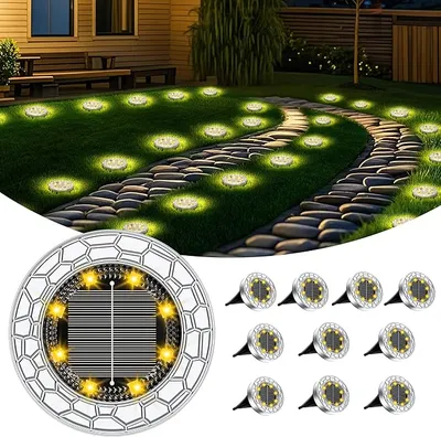FIFlying 10 Luces Solares LED Exterior Jardín, 8 LED, 30% Dto.