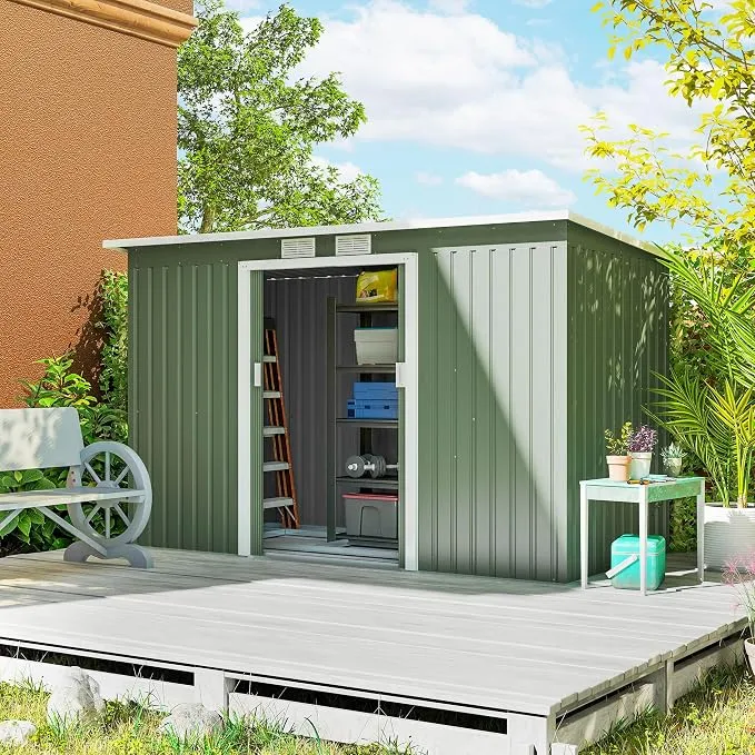 Caseta de Jardín Outsunny Reforzada con Acero y Candado
