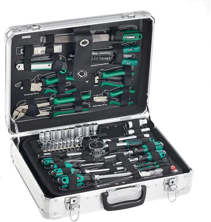 Mannesmann M29075 Maletín de Herramientas de Aluminio Equipado 108 Piezas