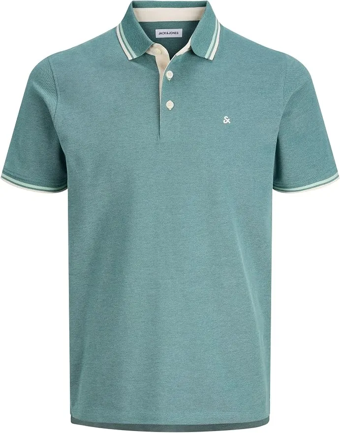 Polo Jack & Jones Jjepaulos Atlantic Deep Manga Corta Hombre