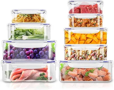 Pack de 18 Recipientes para Almacenar Comida - Cocina Organizada y Alimentos Frescos