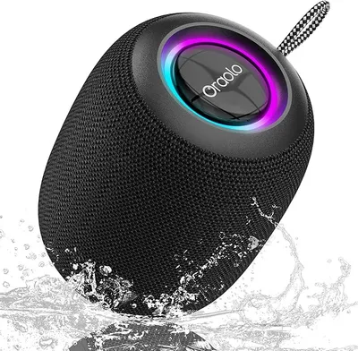 Mini altavoz portátil oraolo Bluetooth 5.4 + Auriculares de regalo