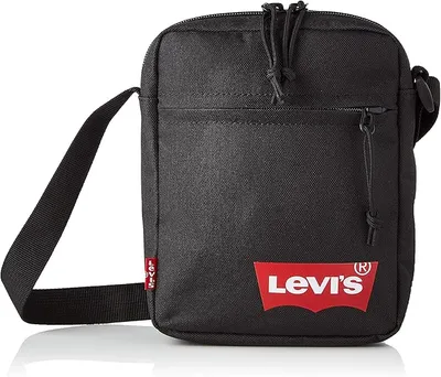 Levi's Men's Mini Crossbody Solid (Red Batwing) Bag