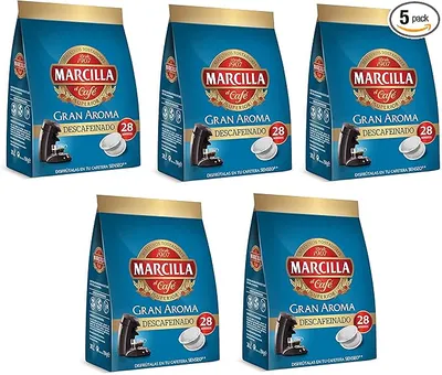 Marcilla Monodosis Gran Aroma Descafeinado - Pack de 5