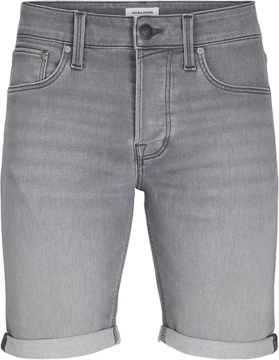 Shorts Jack & Jones Hombre Gris Corte Regular Talle Medio