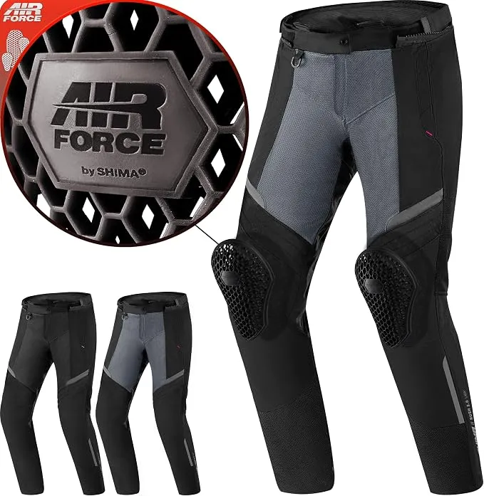 Shima Rush Pantalón Moto Mujer Protectores Airforce Homologado Ajustado Traje de Moto Urbano