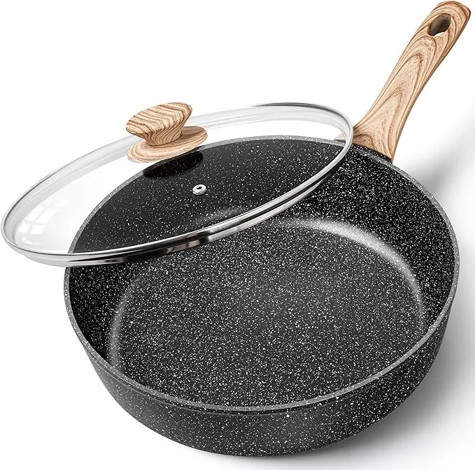 MICHELANGELO Sartén Antiadherente 28 cm con Tapa para Inducción