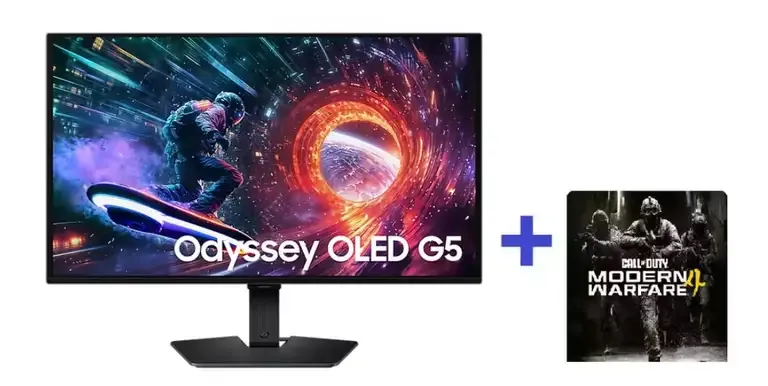 Monitor Gaming Samsung 27" OLED G5 QHD 180Hz + COD: MW4