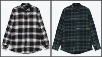 Camisa algodón Lefties cuadros