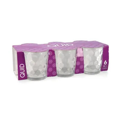 6x Vasos cristal Quid Kata 26 cl.