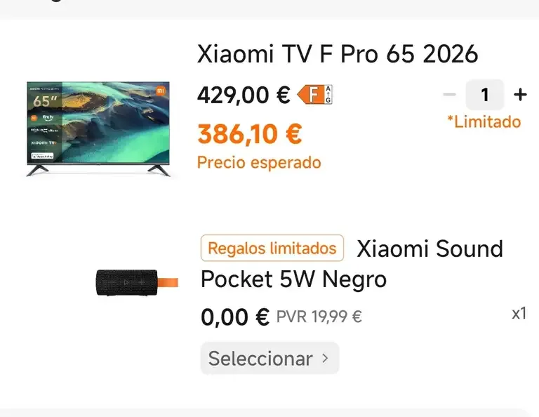 Xiaomi TV A Pro 65" QLED 4K con Google TV y Control por Voz