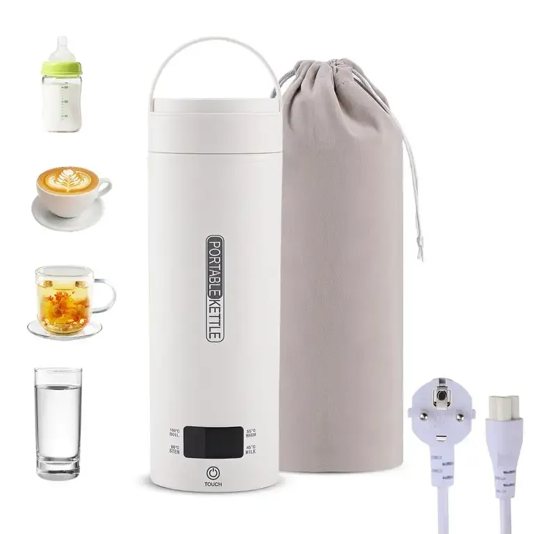 Hervidor Eléctrico Portátil 450ML con 4 Temperaturas y Pantalla LCD