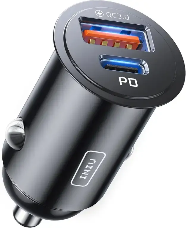 Cargador Coche INUI 60W PD 3.0 QC 3.0 Doble Puerto USB-C