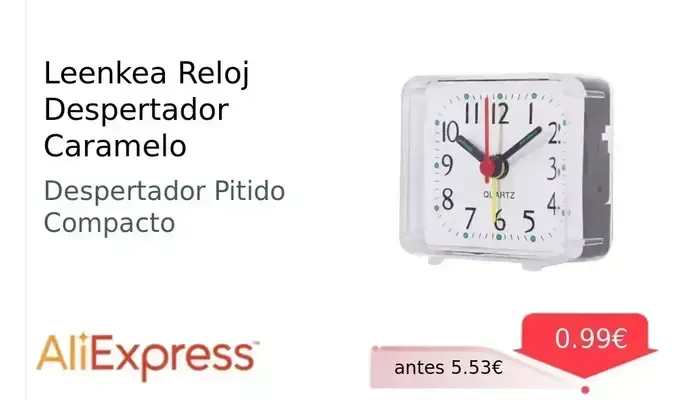 Leenkea Reloj Despertador Caramelo