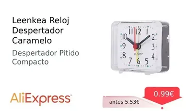 Leenkea Reloj Despertador Caramelo