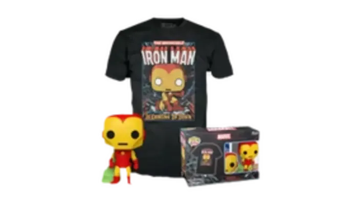 Camiseta y funko pop Marvel
