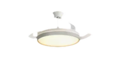 Lámpara de Techo Inteligente con Ventilador Invisible y Control Remoto