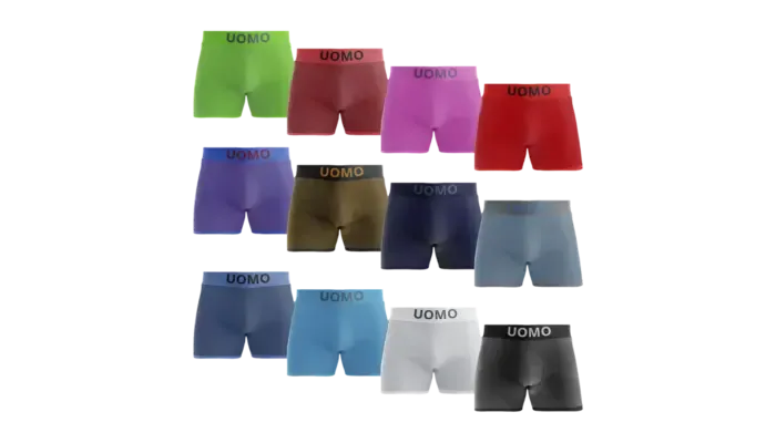 Lote 12 Pares Ropa Interior Masculina Nakloe Bóxer y Slip