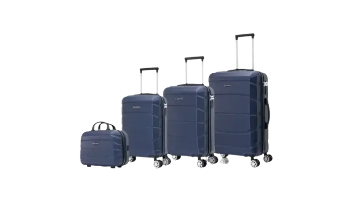 Set de Maletas de Viaje ABS Ligero con Cerradura Numérica y Ruedas 360
