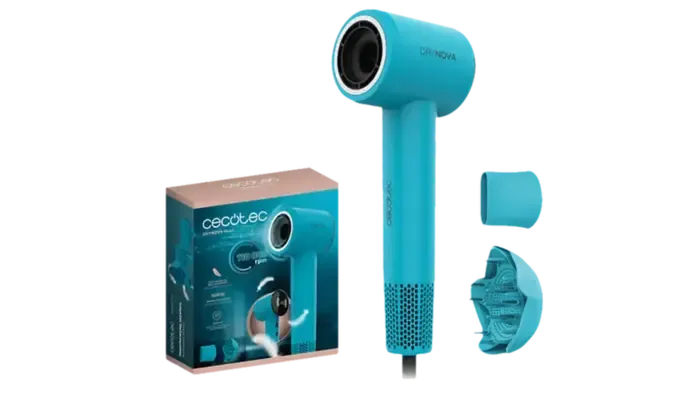 Secador Cecotec DryNova Blue con Motor Brushless de 110.000 rpm