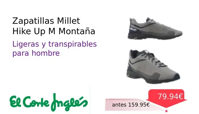 Zapatillas Millet Hike Up M para Montaña y Senderismo