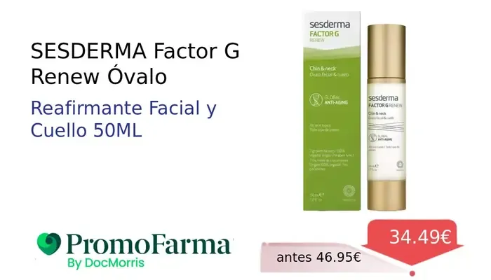 Sesderma Factor G Renew Tratamiento Reafirmante Ovalo Facial y Cuello
