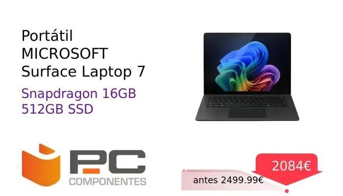 Microsoft Surface Laptop 7 15" Snapdragon X1E 16GB 512GB SSD Adreno