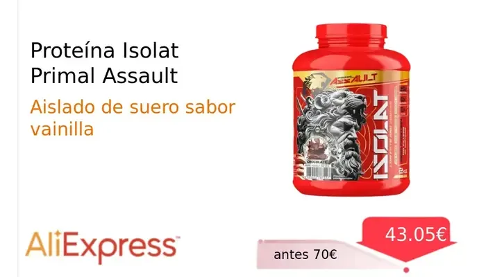 Proteína Isolat Primal Assault - Aislado de Suero de Alta Calidad
