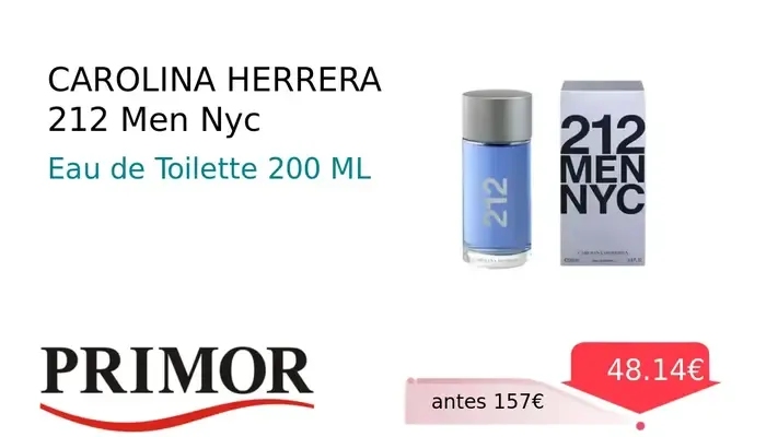 Carolina Herrera 212 Men NYC Eau de Toilette para Hombre