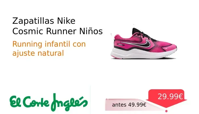Zapatillas Nike Cosmic Runner para Niños