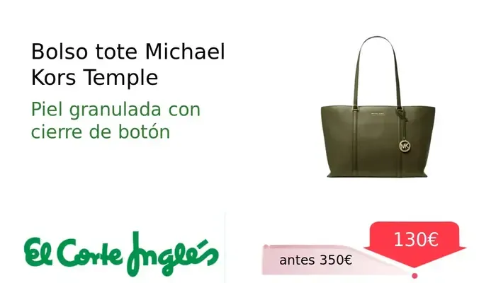 Bolso Tote Michael Kors Temple de Piel para Mujer