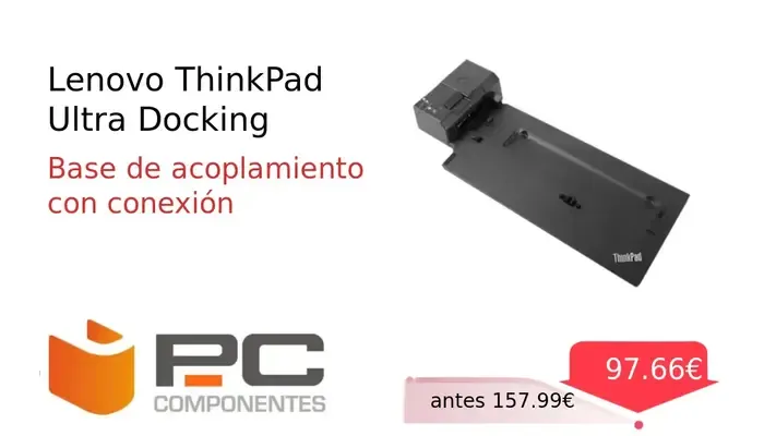 Estación de Acoplamiento Lenovo ThinkPad Ultra Docking