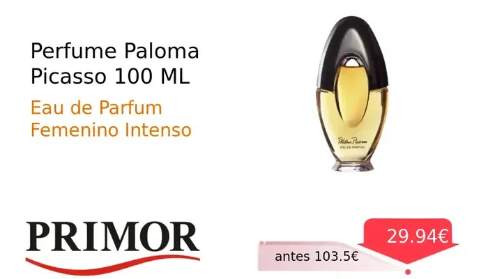 Perfume Paloma Picasso Eau de Parfum 100 ML
