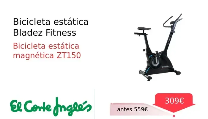 Bicicleta Estática Bladez Fitness Negra