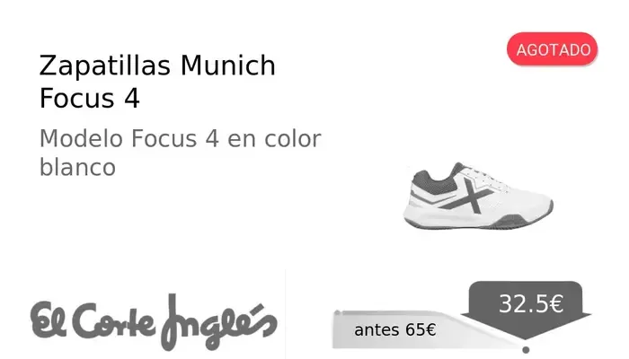 Zapatillas Munich Focus 4 para Tenis y Padel