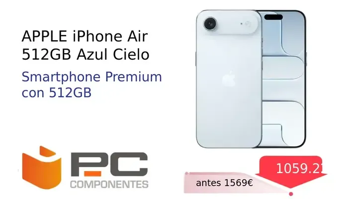 Apple iPhone Air 512GB Azul Cielo