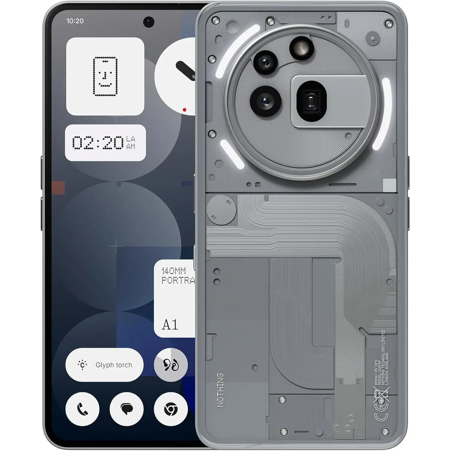 Nothing Phone (3a) Pro 5G Global 12GB+256GB Cámara 50MP OIS Periscópica Snapdragon 7s Gen 3