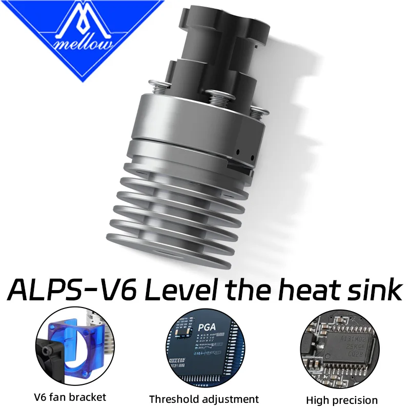 Disipador de Calor Mellow ALPS-V6 para Impresora 3D - Compatible E3D V6