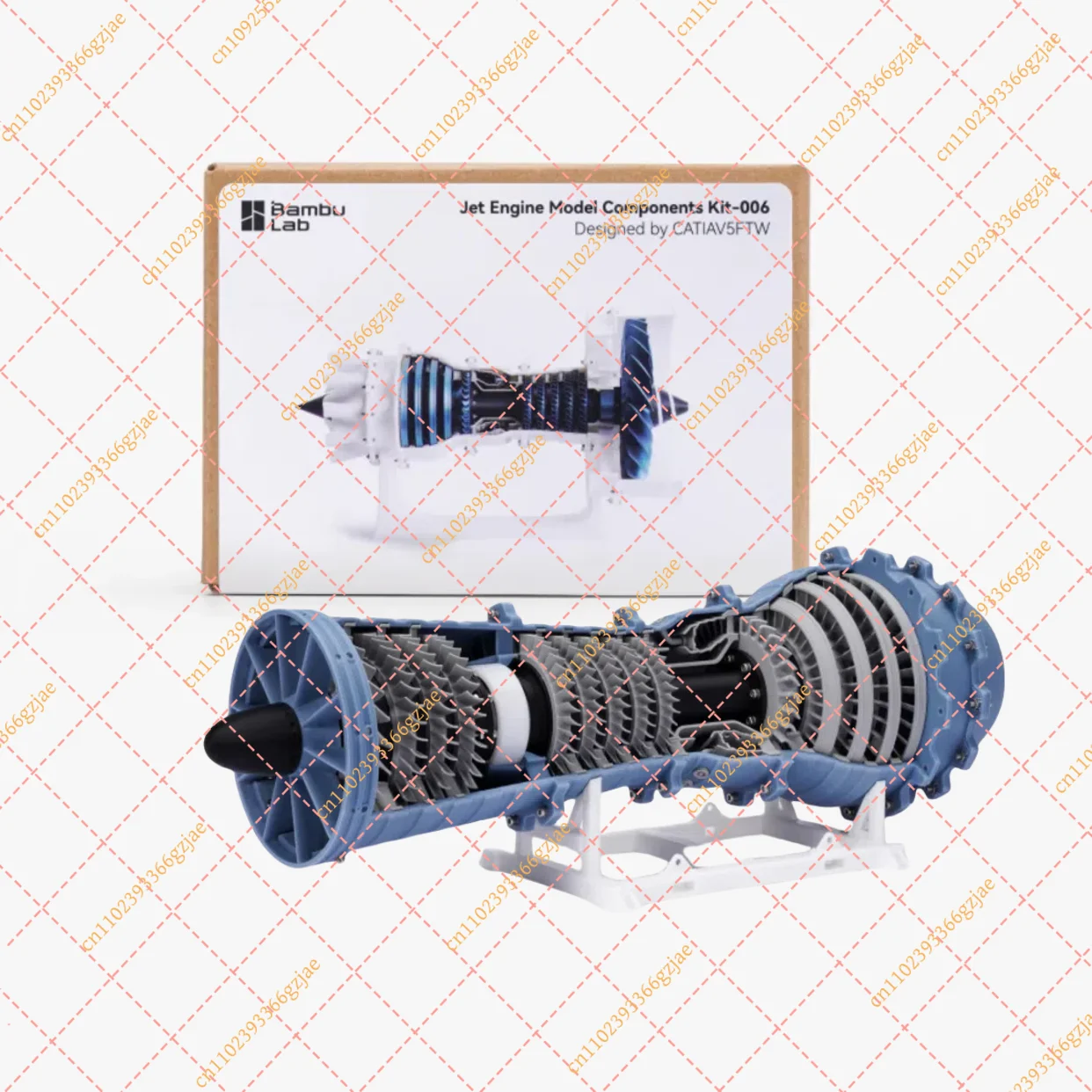 Hardware 3D Bambu Lab para Motor Turbojet HK011